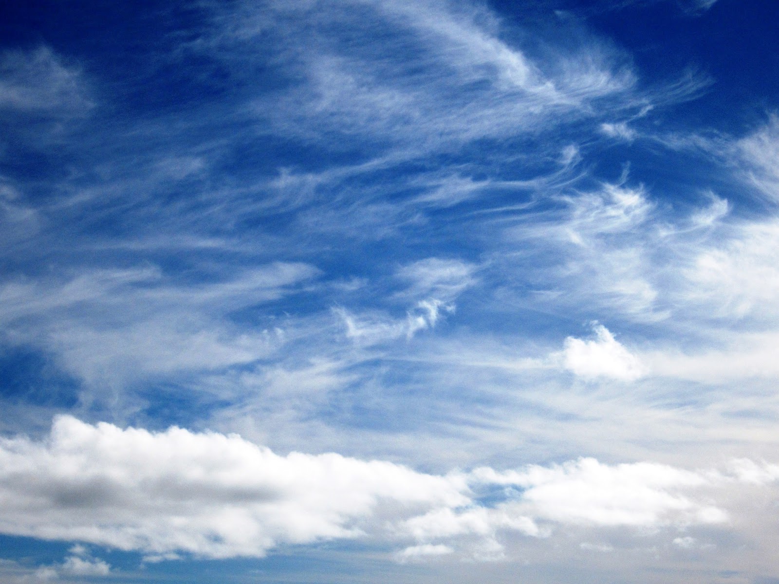 Pemandangan Langit Biru Cerah - Moa Gambar