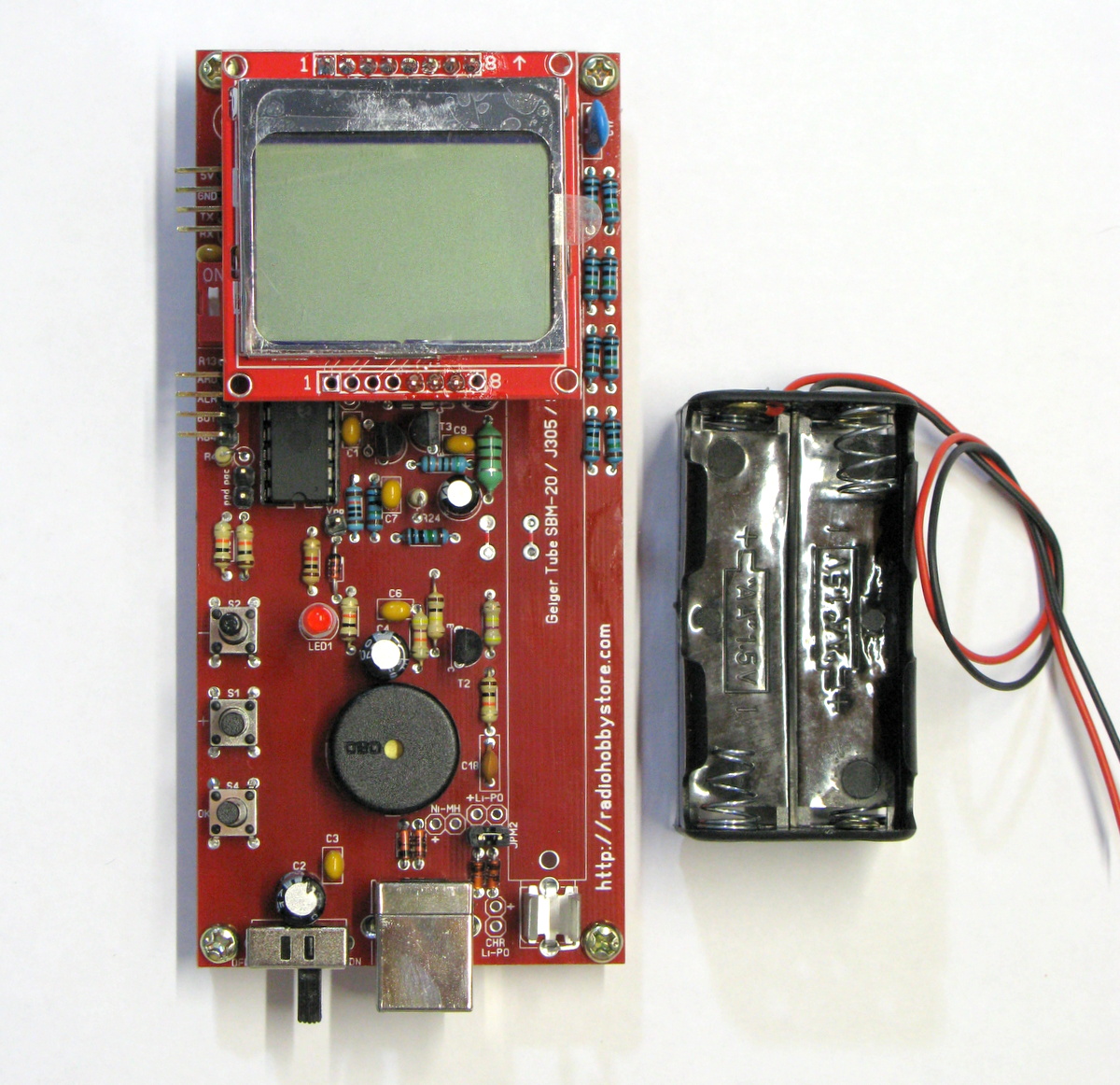 DIY Electronics Geiger Counter DIY Kit with Nokia 5110 LCD Release