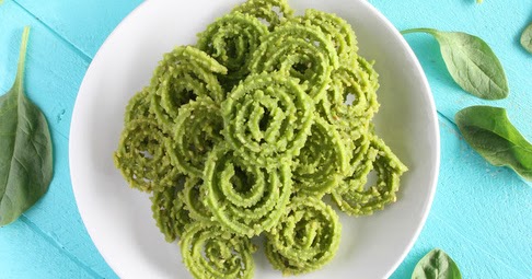 Spinach Murukku | Palak Chakli | Murukku Recipe