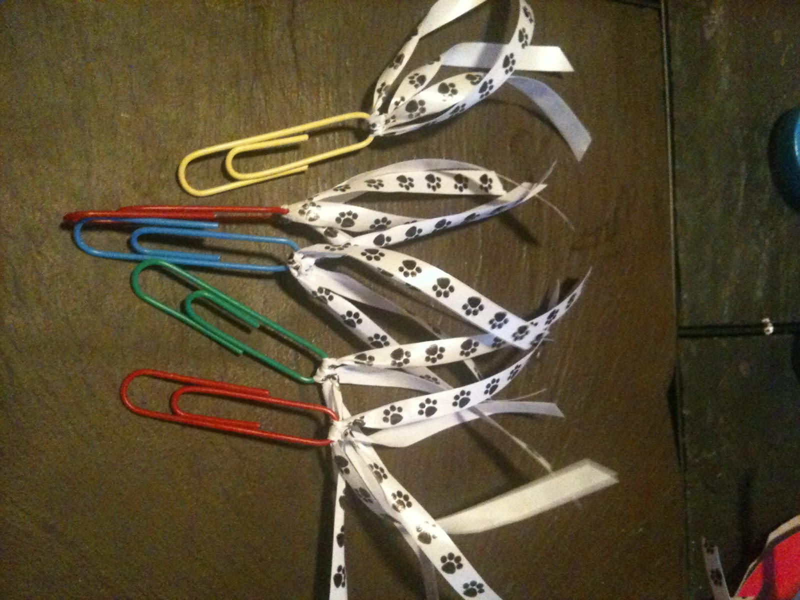 2nd Adventures Bookmarks...paper clips????