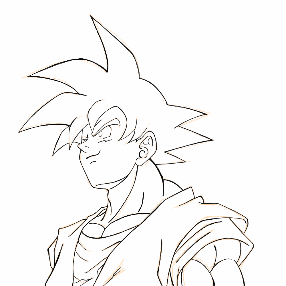 Como desenhar o Goku