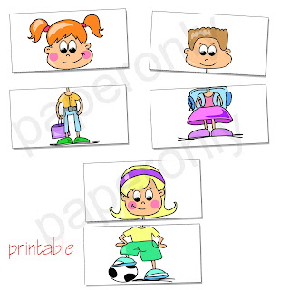 printables: complete the kids - flash cards - printable PDF