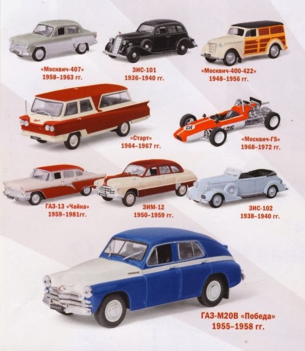 Автолегенды СССР коллекция
