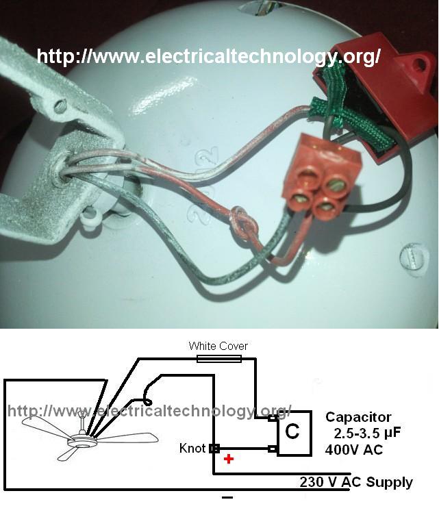 How to connect/install a Capacitor with a Ceiling Fan (Part 2