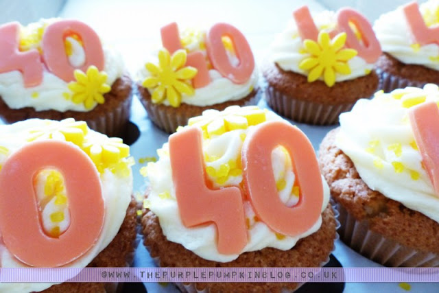 [Orange & Yellow 40th Birthday Party] Cupcakes!