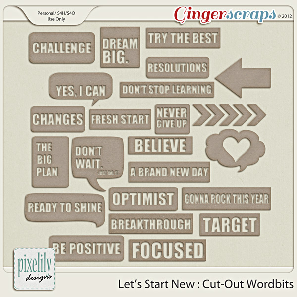 Pixelily Designs: New Release : Let's Start New