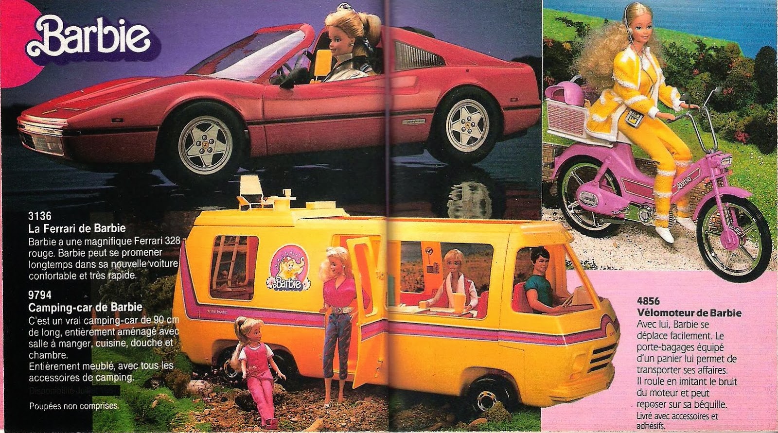 camping car barbie 1988