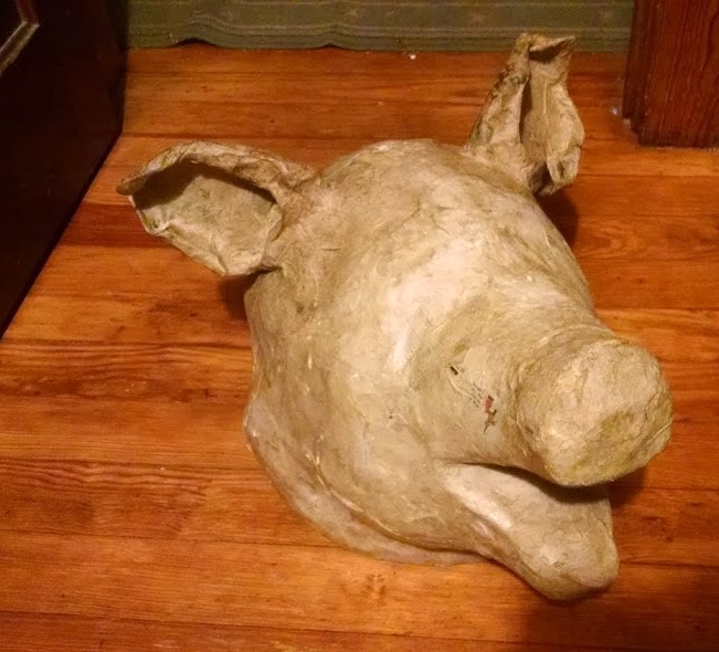 Art of 'Patience' Paper Mache "Boar's Head", Redux...!