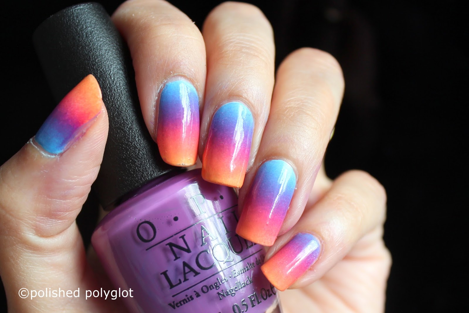 Nail Art │ Sunrise on the beach inspired nail design [26GNAI Challenge