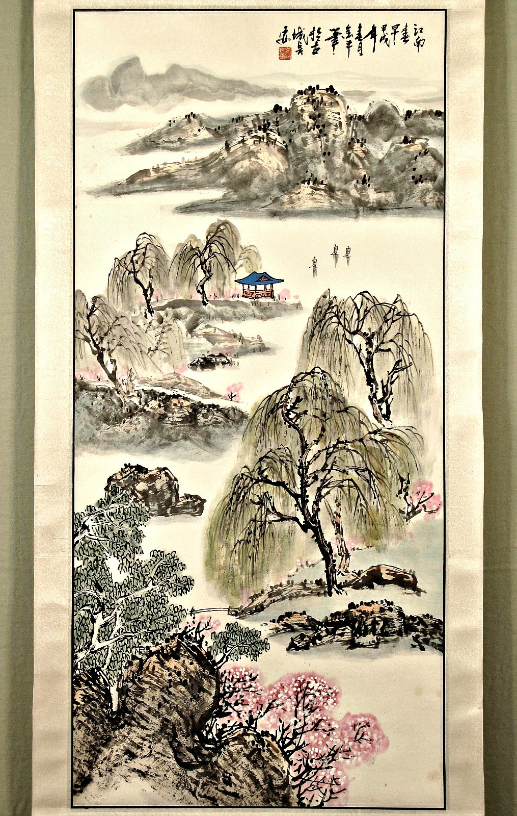 Beautiful Chinese Paintings: Vintage Chinese Spring Mountain Landscape ...