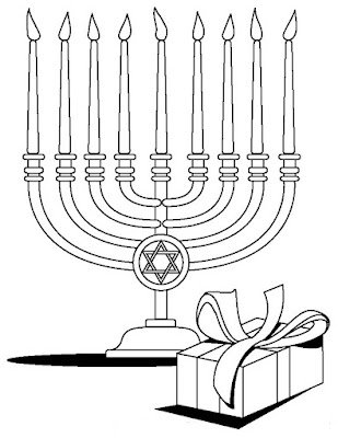 Download Free Hanukkah Color Pages Printable for Pre-School ~ Happy
