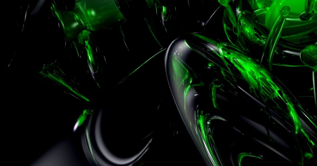 Green And Black Abstract Wallpaper | Amazing Wallpapers