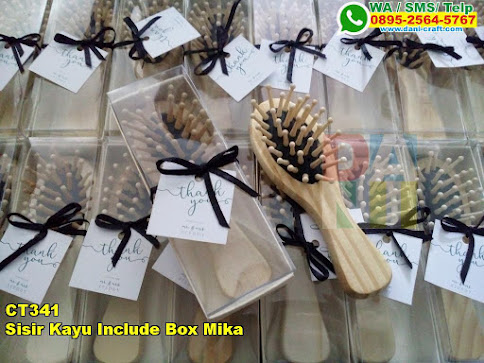 Toko Sisir Kayu Include Box Mika