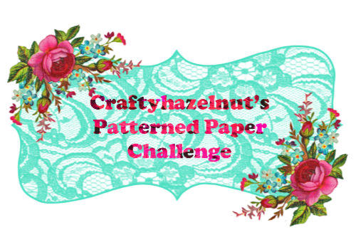 Crafty Hazelnut's Patterned paper challenge