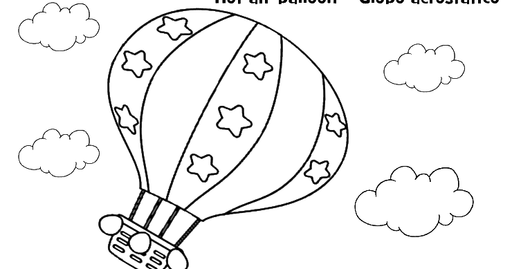 Mewarnai Gambar Balon Udara Aneka Mewarnai Gambar