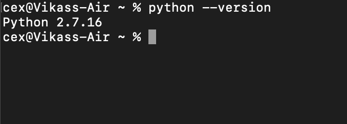 how to check version of python on mac how to check version of python on mac