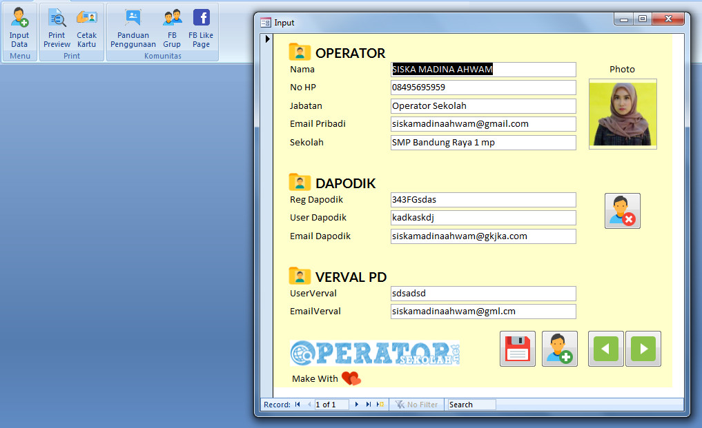 Aplikasi Cetak Kartu - OPS ID Card Maker v.1.5 Beta Beta ini ditujukan bagi para seluruh Indonesia untuk menciptakan kartu ident Aplikasi Cetak Kartu - OPS ID Card Maker v.1.5 Beta