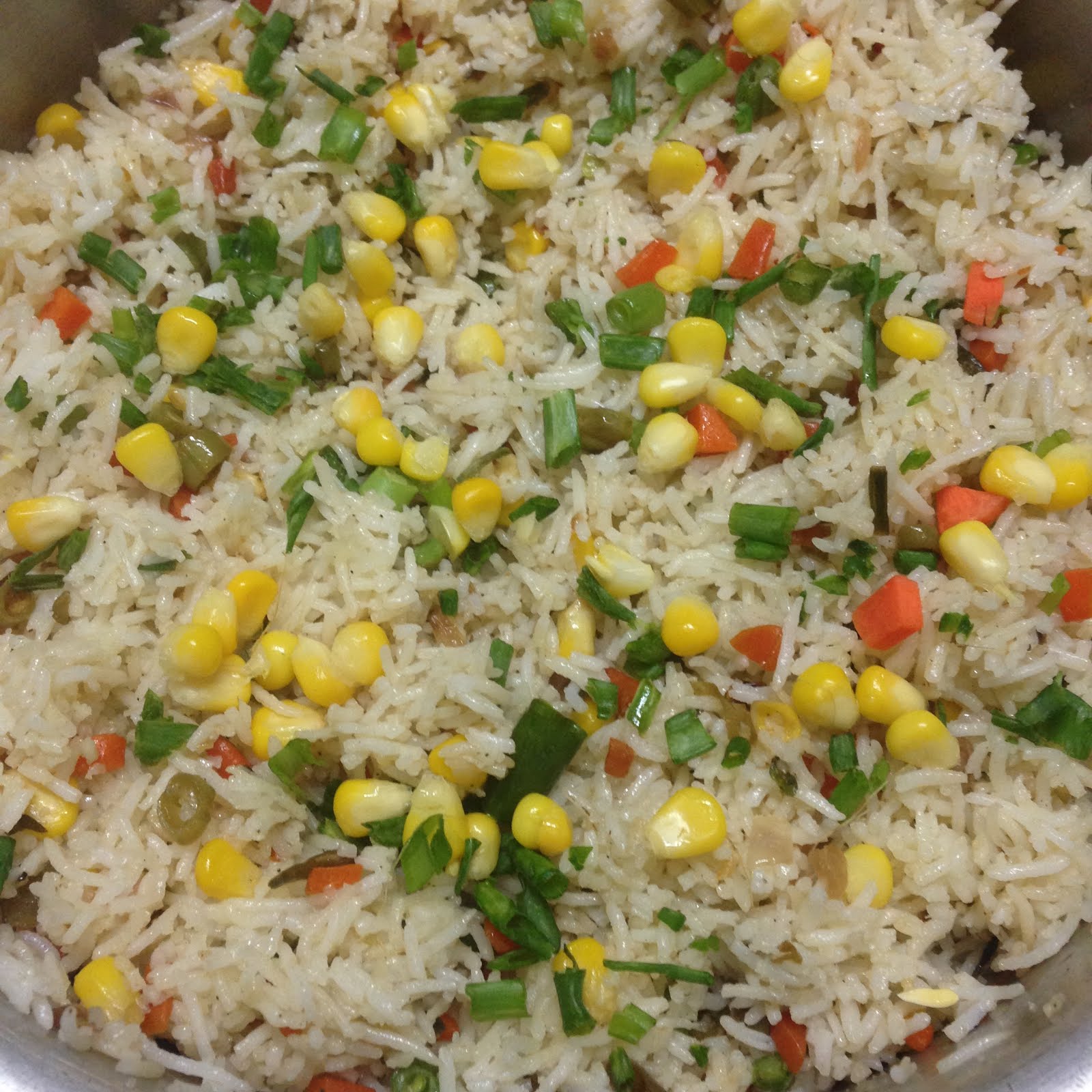 Sweet corn fried rice Kalyani's Kitchen