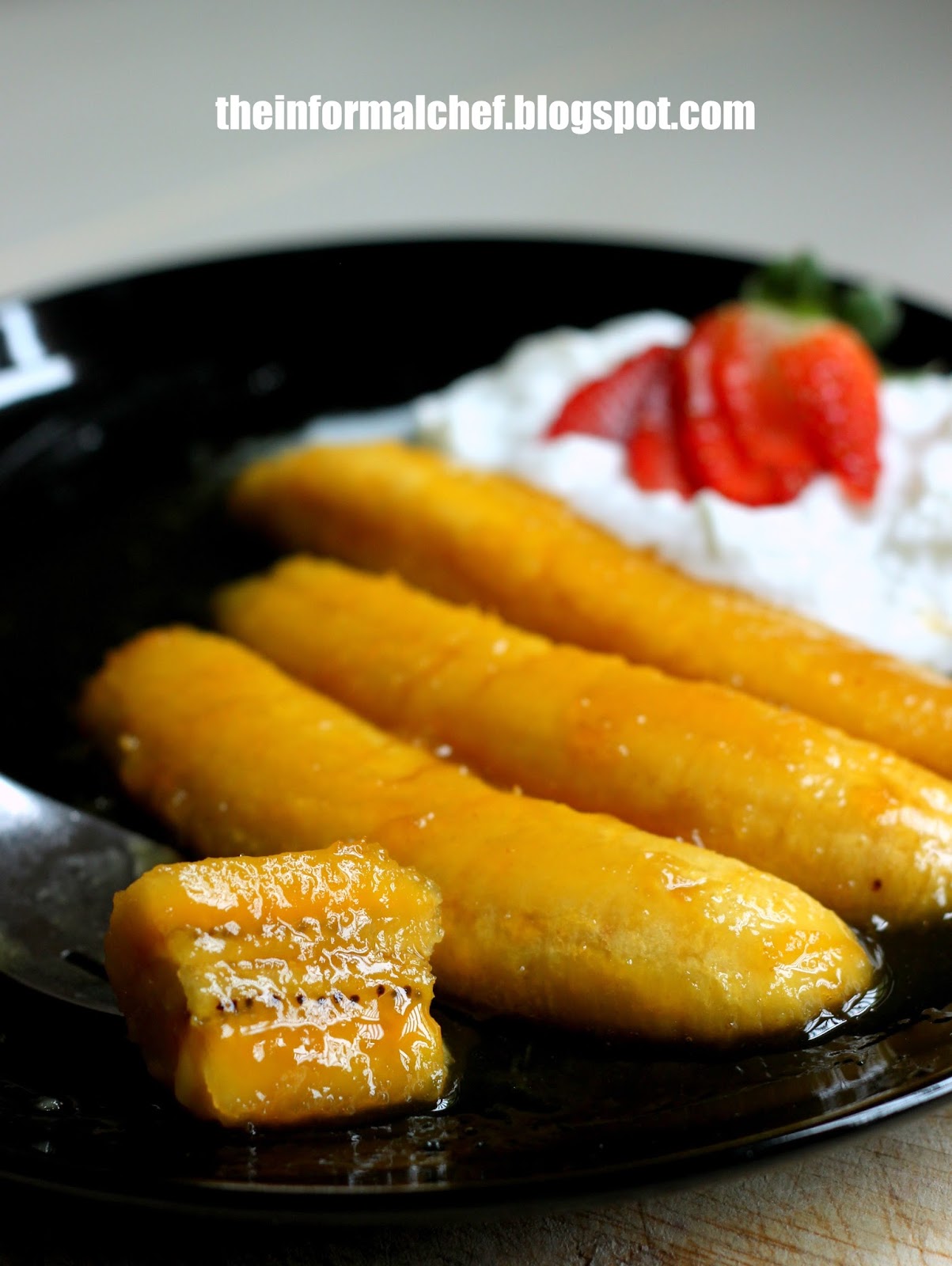 The Informal Chef Banana Flambe