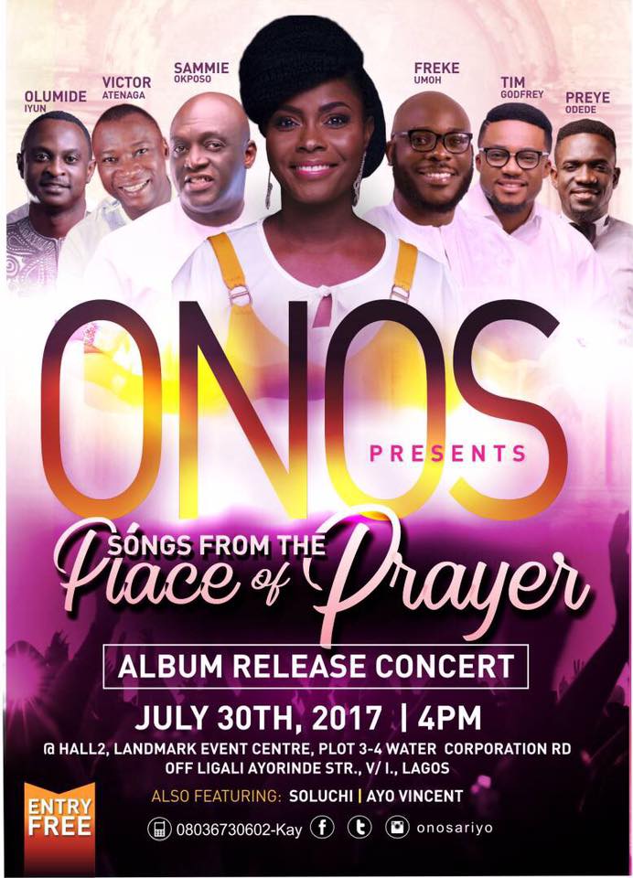 christian media in nigeria album release concert onos presents gospel album release flyer