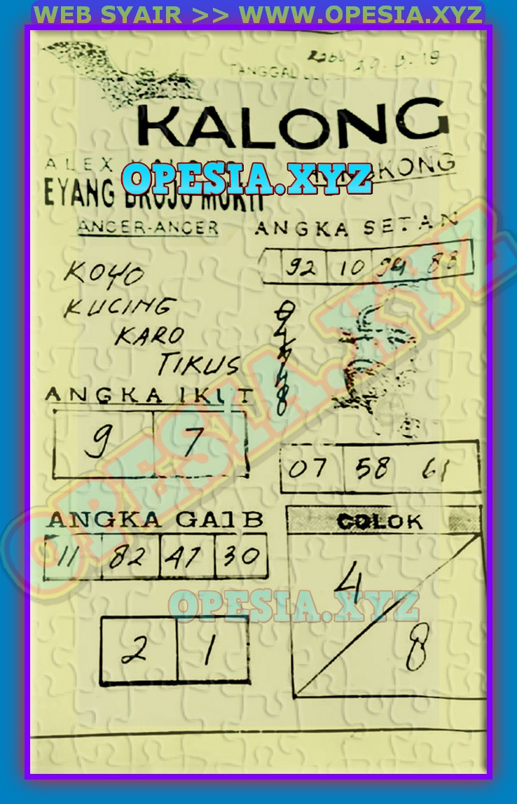 Kode Syair hongkong Rabu 20 Maret 2019 GOsyair SEDIA