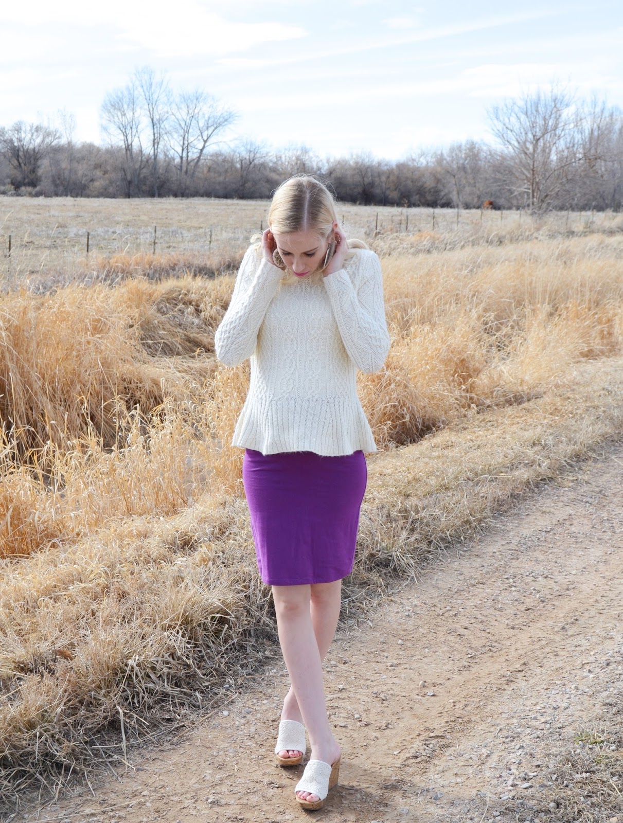 Purple Pencil Skirt Simply Rachel Nicole