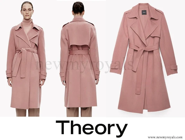 Princess Marie wore Theory Double Face Wool Cashmere Trench Coat