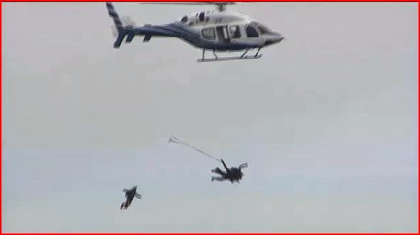 President Bush parachute jump randommusings.filminspector.com