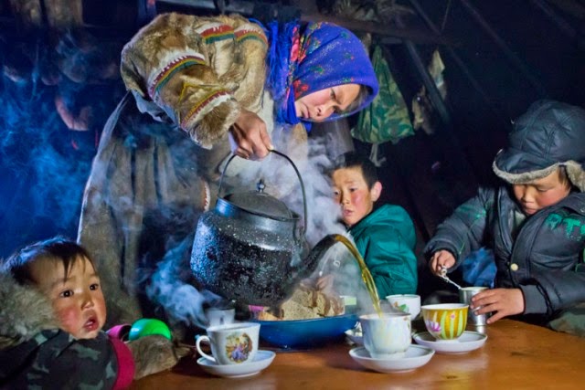 la hora del te en Yamal
