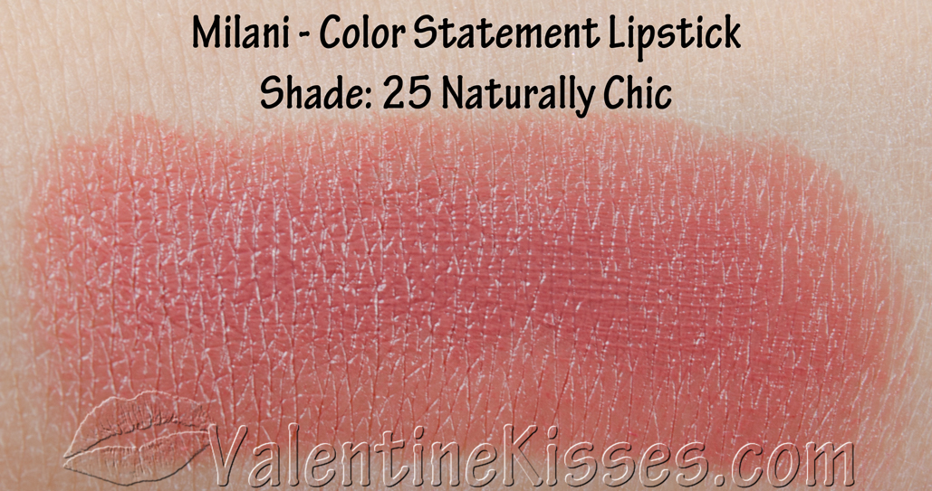 Valentine Kisses Milani Color Statement Lipstick for Naturals & Browns