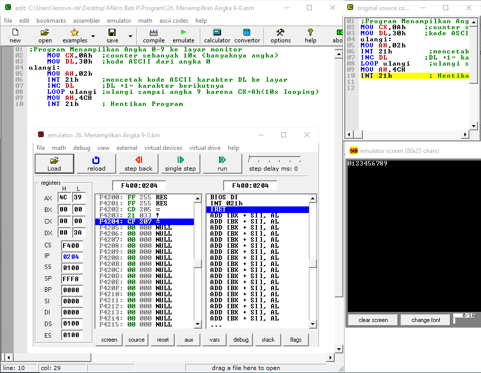 Эмулятор emu8086. Эмулятор emu8086 examples. Hostman программа. Эмулятор скрин числа.
