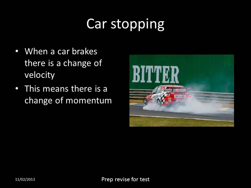iGCSE Physics Momentum and car safety