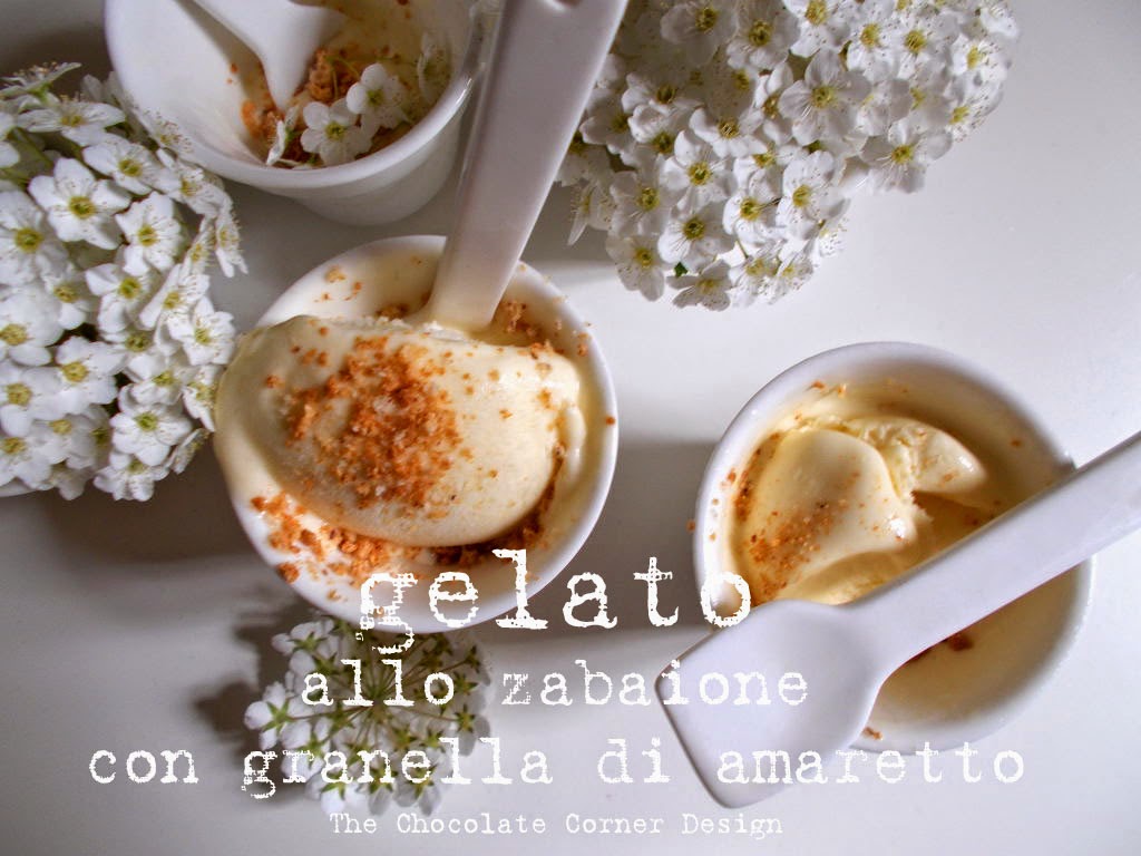 The Chocolate Corner Design: Gelato allo zabaione con granella di ...