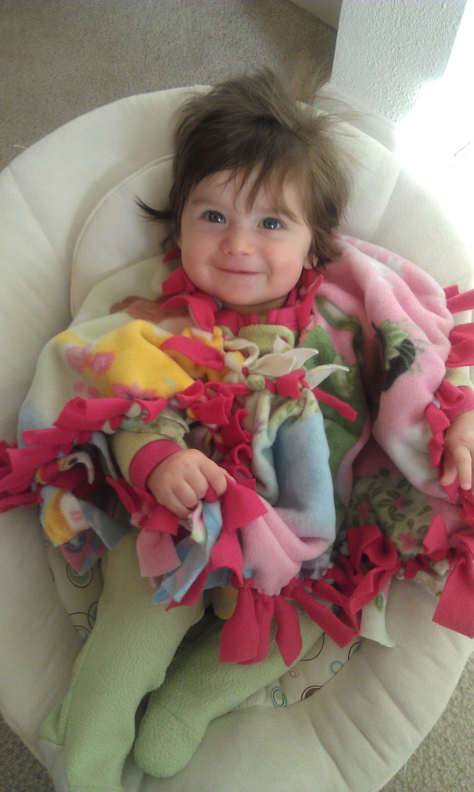 Making Me Mommy Fleece, No Sew, Car Seat Poncho