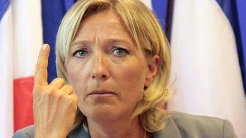 Marine Le Pen blague blonde