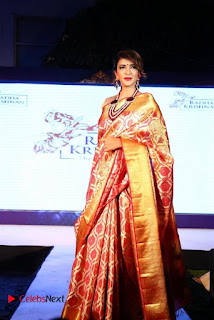 Actress Lakshmi Manchu at Fashion nd Radha Krishnan Silk Sarees Launch  0024