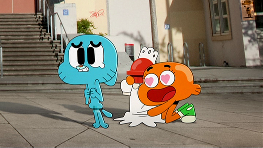 Erins Blog: Gumball being naked in The Dress