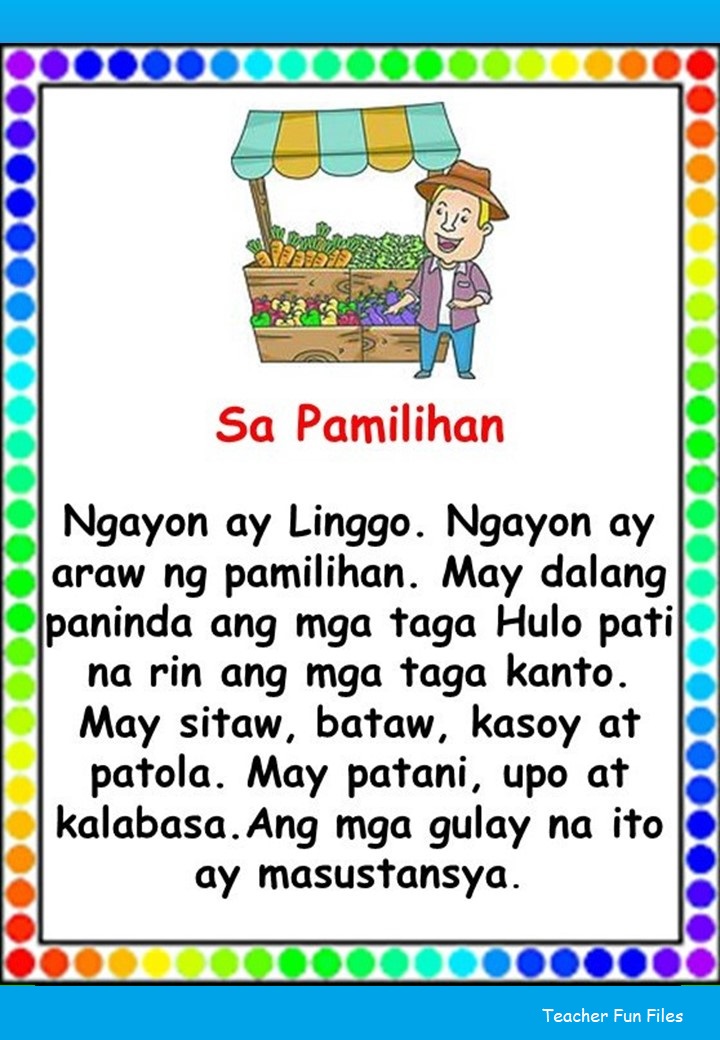 Teacher Fun Files Tagalog Reading Passages 3