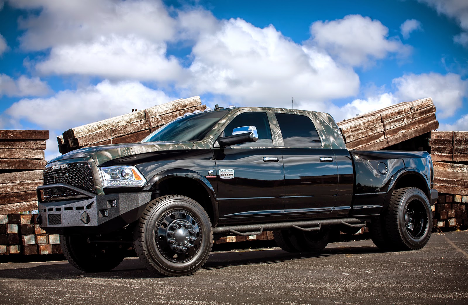 Exclusive Motoring Dodge Ram Longhorn 3500 Dually By American Force ...