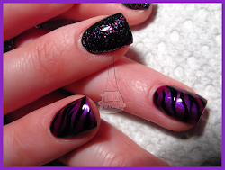 nail gel purple pink designs glitter zebra acrylic dark sparkle sculptured nails polish most print stylish nailsmag nailart dana nailartgallery
