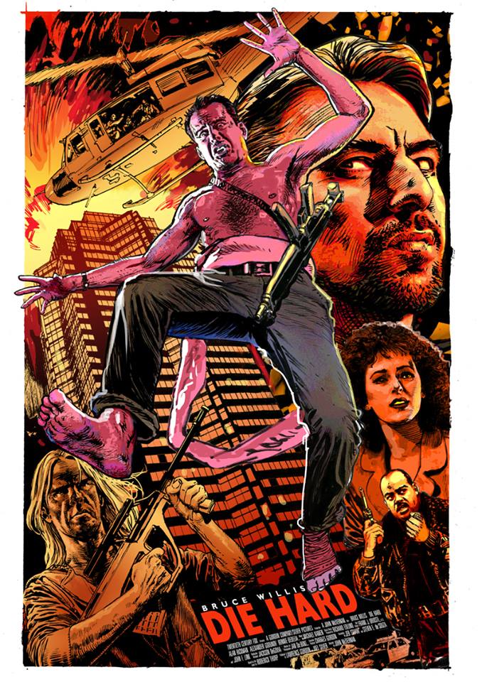 The Geeky Nerfherder CoolArt 'Die Hard' by Chris Weston