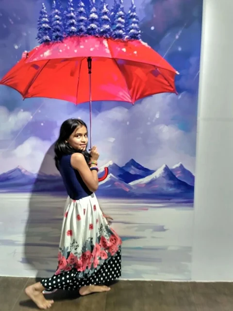 3D Art Paintings: 3D Painting on the Wall of Rain