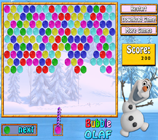 imagem  Bubble Olaf jogo online
