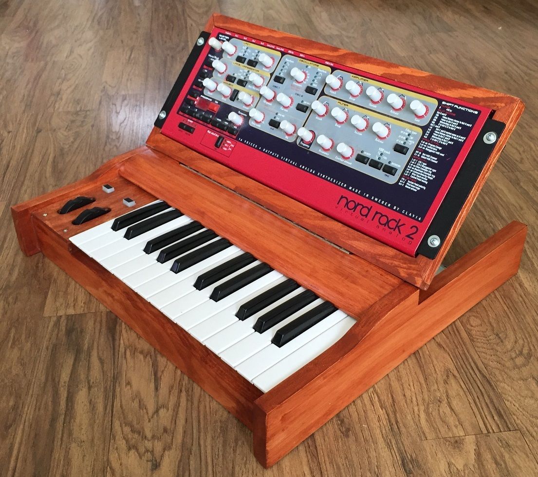 MATRIXSYNTH Custom Wood Rack Synth  Walnut Keyboard Enclosures