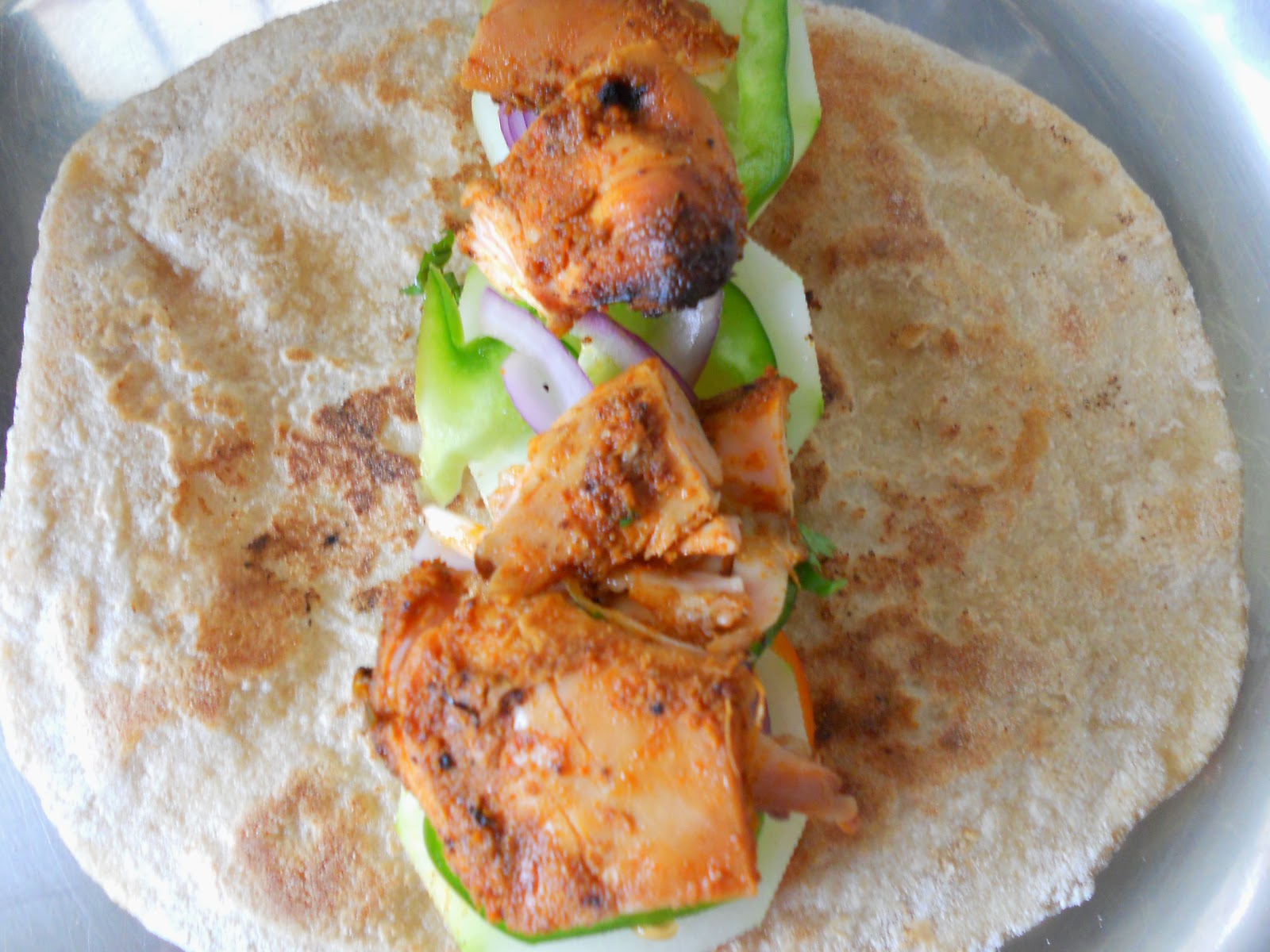 Chicken Tikka Wrap / Tandoori Roti Wrap