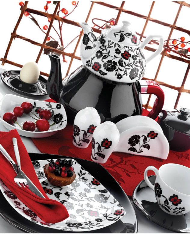 turkey mobilya Dekoratif Porselen Çay ve Pasta Takımları