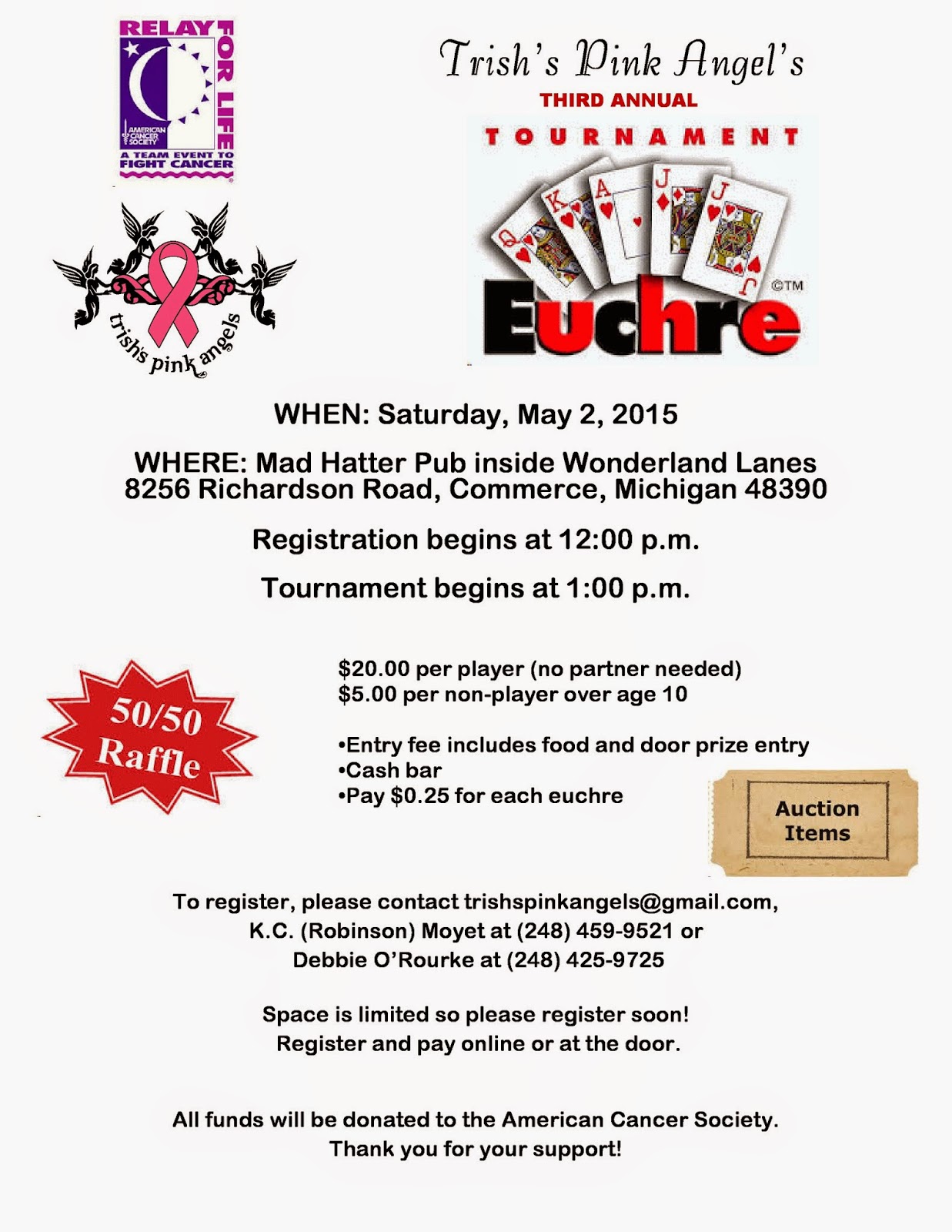 EuchreFunFREE Euchre Score Cards/RotationsEuchre TournamentsDetroit