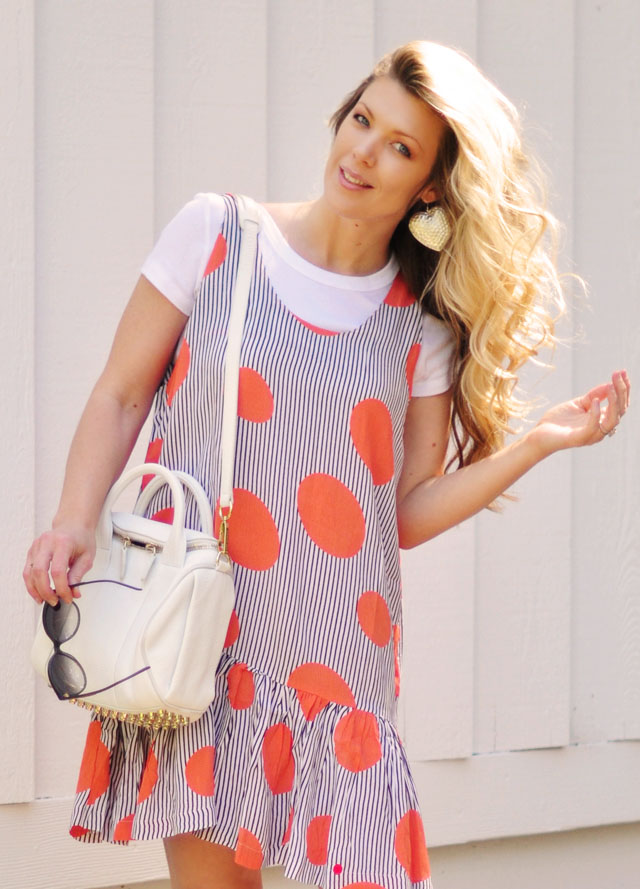 Summer dress over a t-shirt with boots