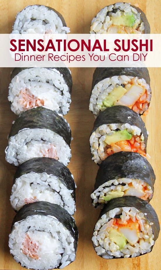Easy Sushi Recipes To Try At Home Home Recipes For Sushi Rolls 3