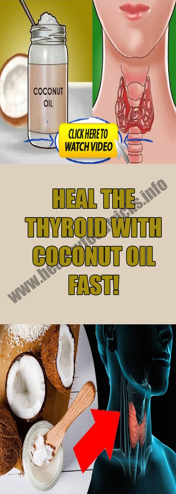 HEAL THE THYROID WITH COCONUT OIL FAST! HEALTH CAPSULES